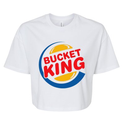 Bucket King Basketball Player Hoops Culture Funny Bella+Canvas Jersey Crop Tee