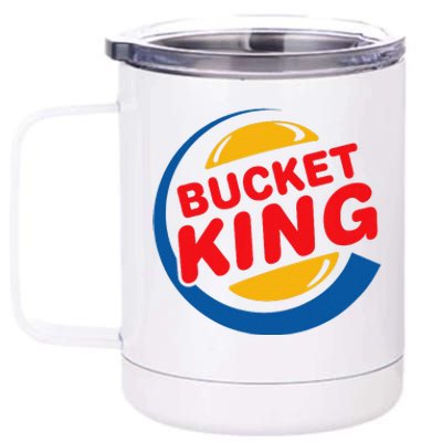 Bucket King Basketball Player Hoops Culture Funny 12 oz Stainless Steel Tumbler Cup