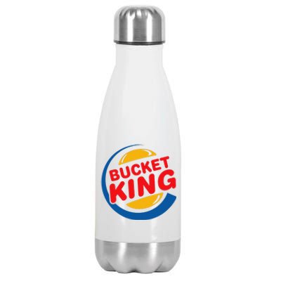 Bucket King Basketball Player Hoops Culture Funny Stainless Steel Insulated Water Bottle