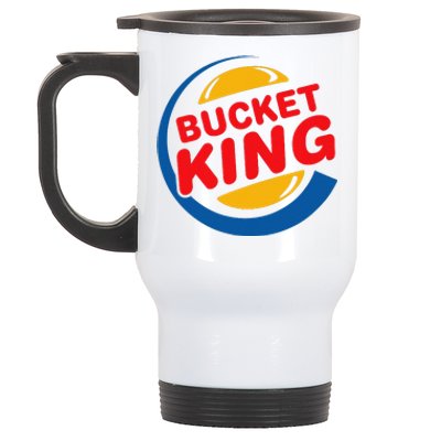 Bucket King Basketball Player Hoops Culture Funny Stainless Steel Travel Mug