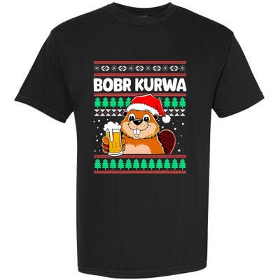 Bobr Kurwa Bober X Xmas Christmas Beer Kurwa Bober Xmas Beer Garment-Dyed Heavyweight T-Shirt