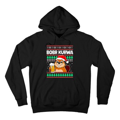 Bobr Kurwa Bober X Xmas Christmas Beer Kurwa Bober Xmas Beer Hoodie