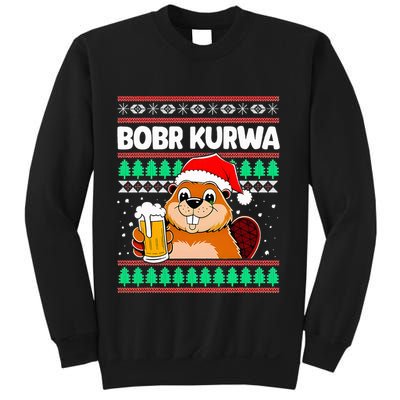 Bobr Kurwa Bober X Xmas Christmas Beer Kurwa Bober Xmas Beer Sweatshirt
