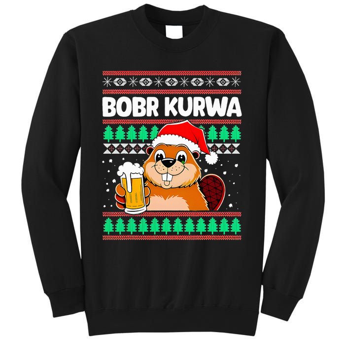 Bobr Kurwa Bober X Xmas Christmas Beer Kurwa Bober Xmas Beer Sweatshirt