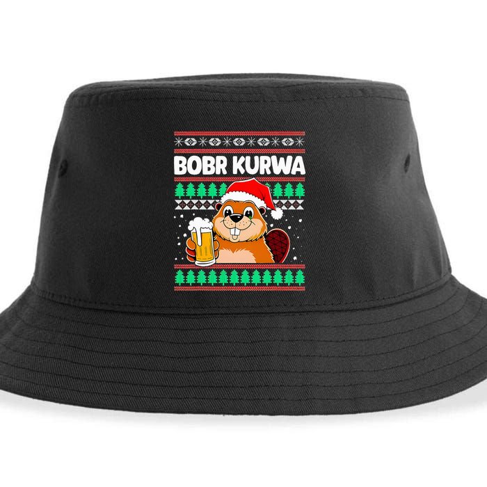 Bobr Kurwa Bober X Xmas Christmas Beer Kurwa Bober Xmas Beer Sustainable Bucket Hat