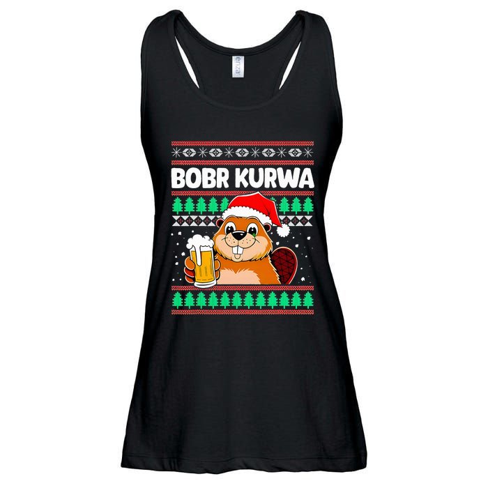 Bobr Kurwa Bober X Xmas Christmas Beer Kurwa Bober Xmas Beer Ladies Essential Flowy Tank