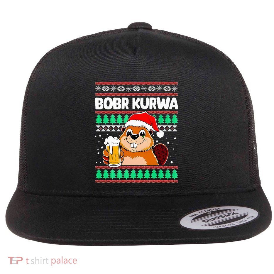 Bobr Kurwa Bober X Xmas Christmas Beer Kurwa Bober Xmas Beer Flatbill Hat