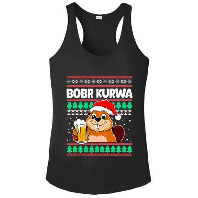Bobr Kurwa Bober X Xmas Christmas Beer Kurwa Bober Xmas Beer Ladies PosiCharge Competitor Racerback Tank