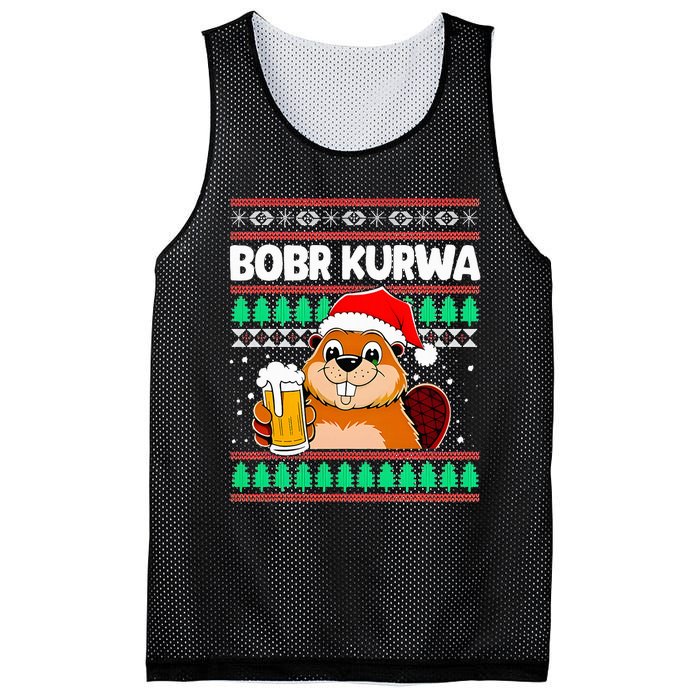 Bobr Kurwa Bober X Xmas Christmas Beer Kurwa Bober Xmas Beer Mesh Reversible Basketball Jersey Tank