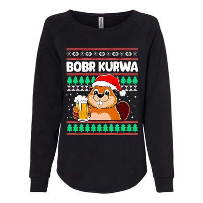 Bobr Kurwa Bober X Xmas Christmas Beer Kurwa Bober Xmas Beer Womens California Wash Sweatshirt