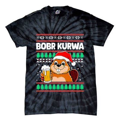 Bobr Kurwa Bober X Xmas Christmas Beer Kurwa Bober Xmas Beer Tie-Dye T-Shirt
