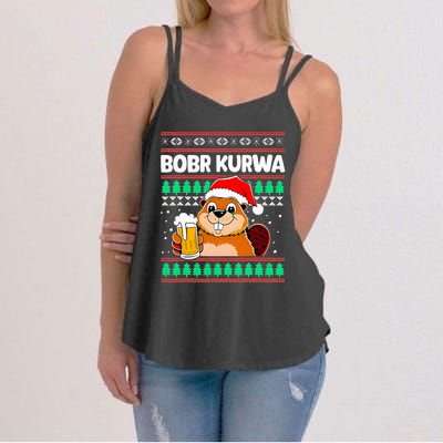 Bobr Kurwa Bober X Xmas Christmas Beer Kurwa Bober Xmas Beer Women's Strappy Tank