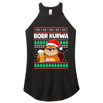 Bobr Kurwa Bober X Xmas Christmas Beer Kurwa Bober Xmas Beer Women's Perfect Tri Rocker Tank