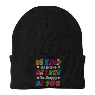 Be Kind Be Brave Be True Be Happy Be You Positive Quote Beanie