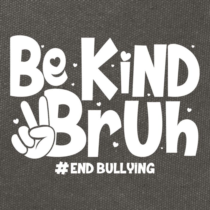 Be Kind Bruh #End Bullying Cotton Canvas Backpack