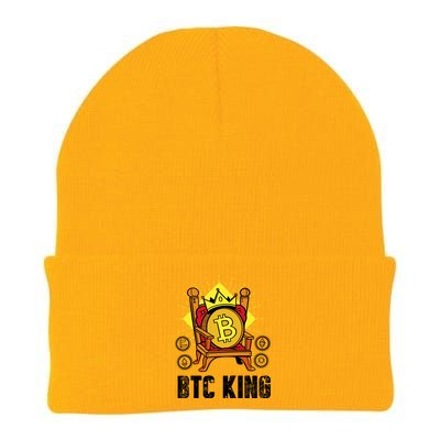 Bitcoin King Knit Cap Winter Beanie