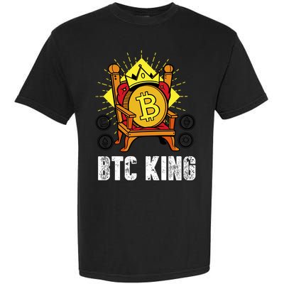 Bitcoin King Garment-Dyed Heavyweight T-Shirt