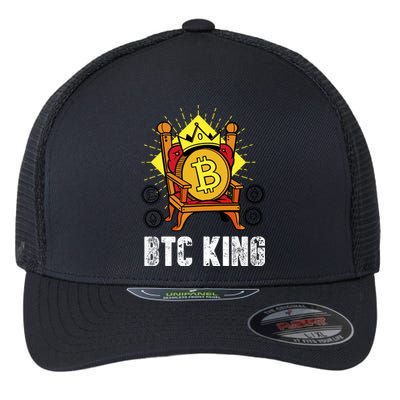 Bitcoin King Flexfit Unipanel Trucker Cap