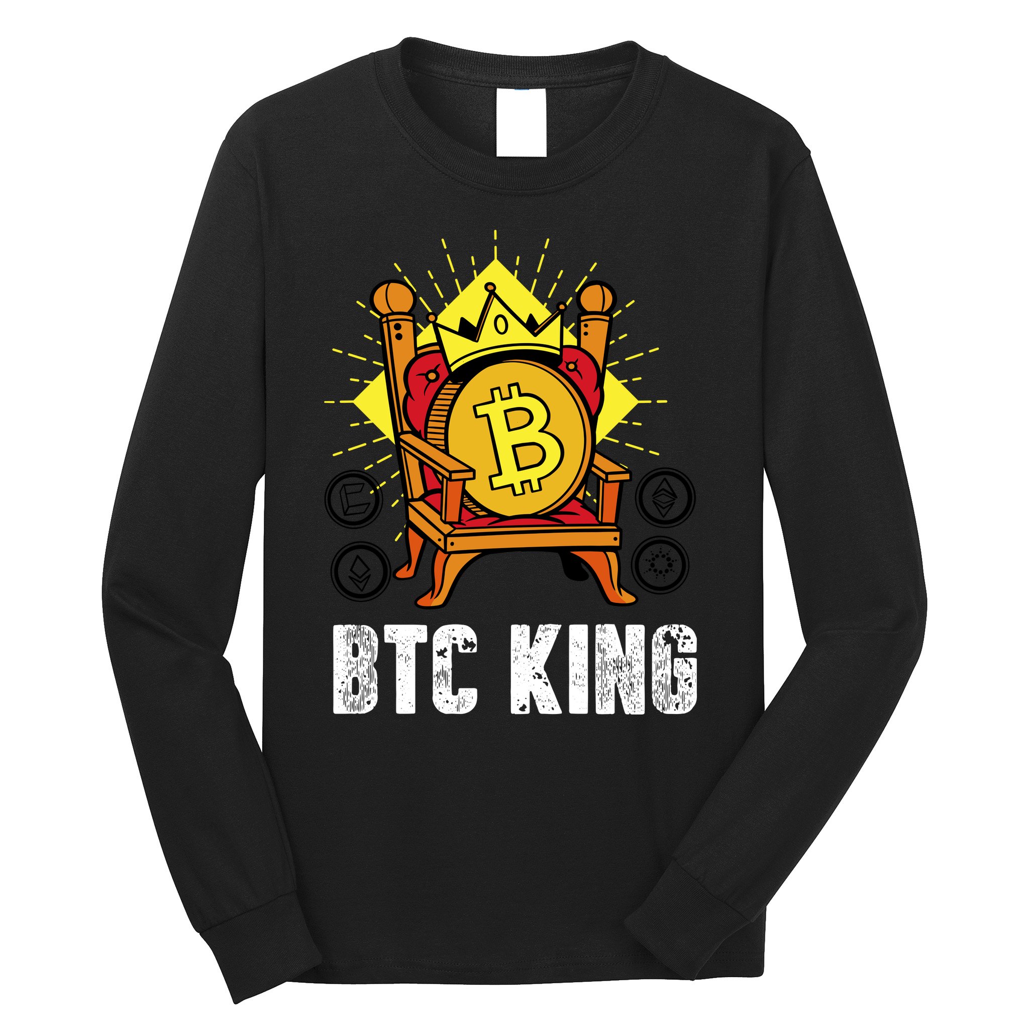Bitcoin King Long Sleeve Shirt