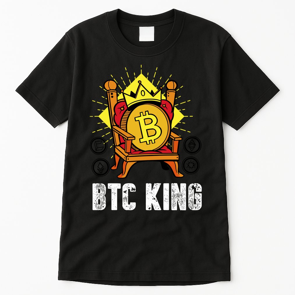 Bitcoin King Tall T-Shirt