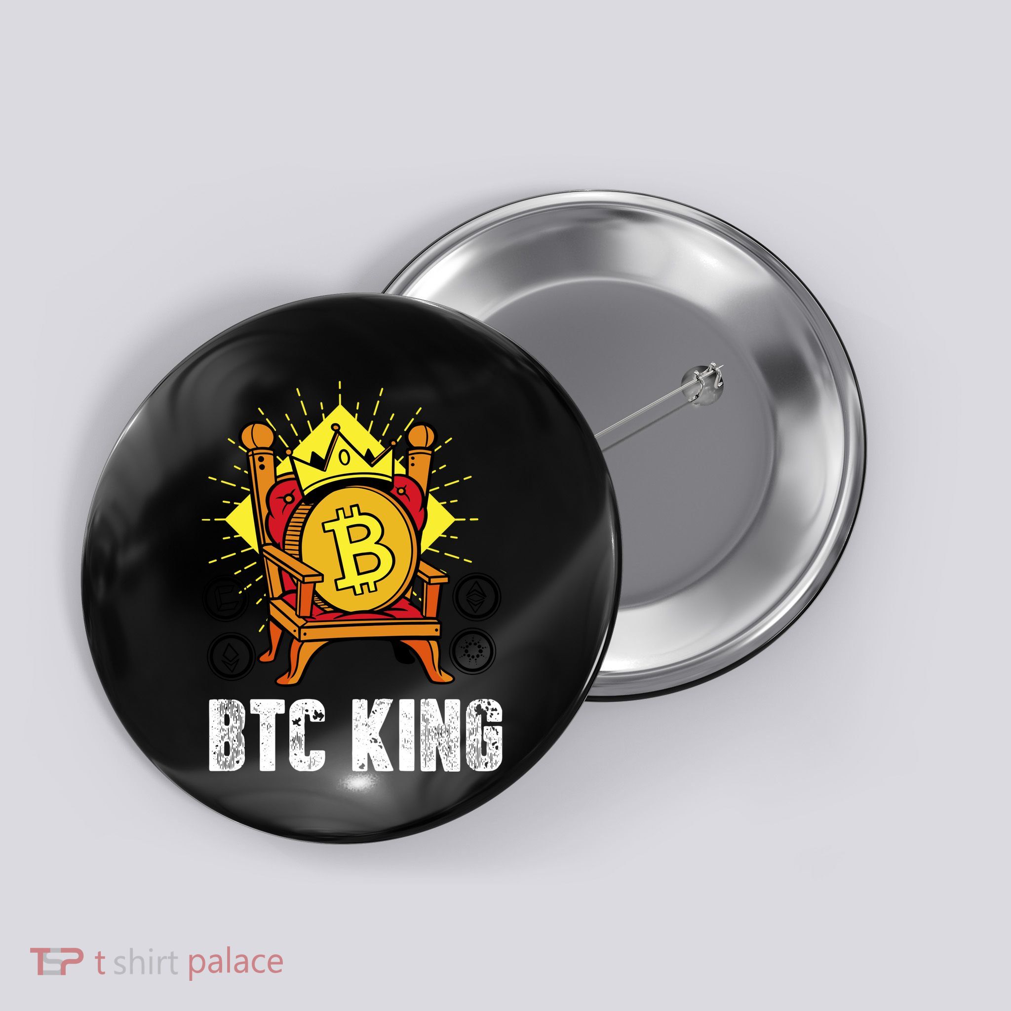 Bitcoin King Button