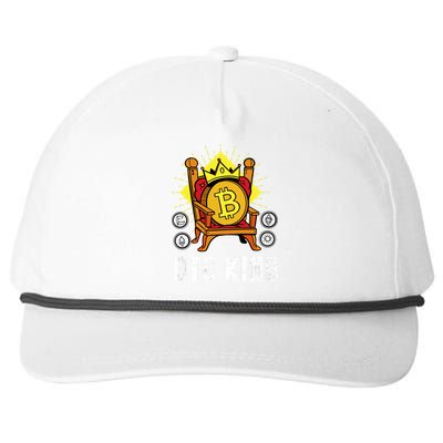 Bitcoin King Snapback Five-Panel Rope Hat