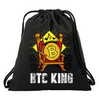 Bitcoin King Drawstring Bag