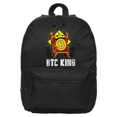 Bitcoin King 16 in Basic Backpack