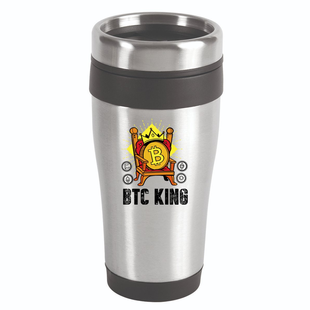 Bitcoin King 16oz Travel Tumbler