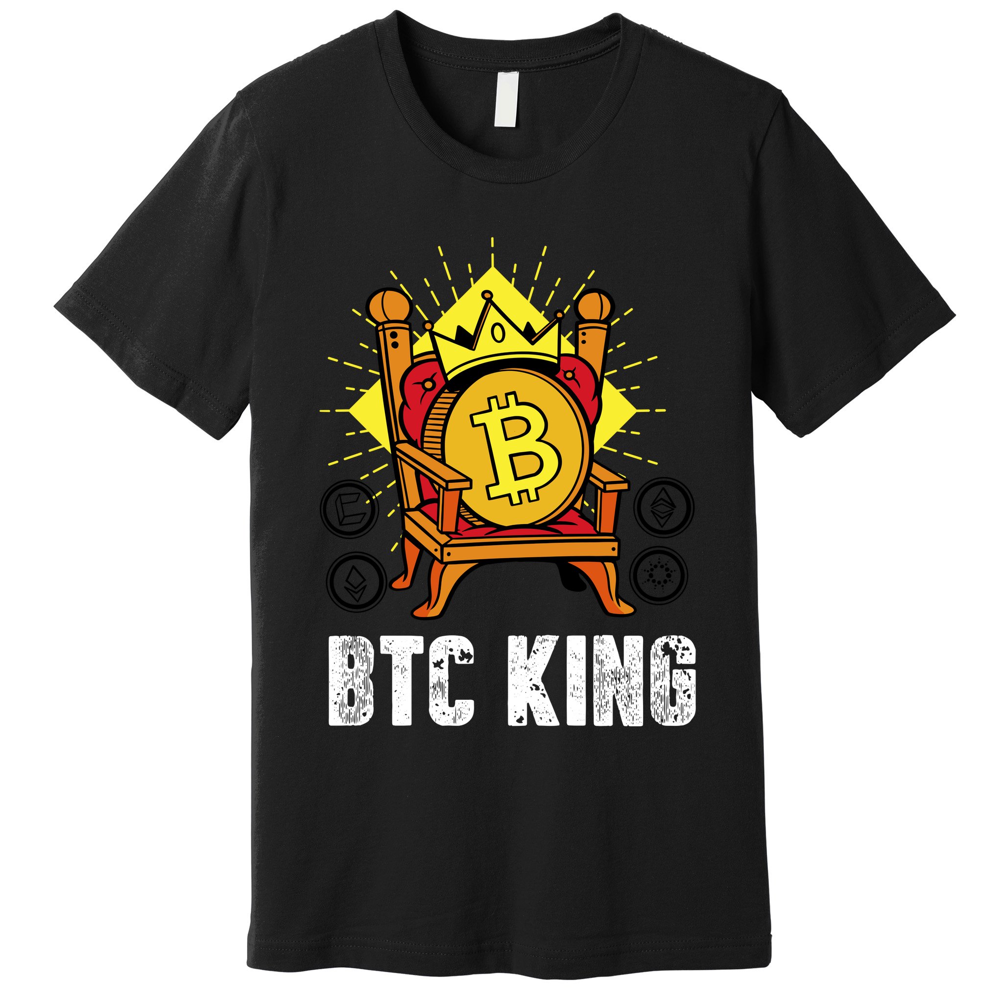 Bitcoin King Premium T-Shirt