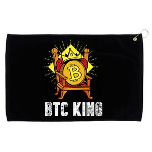 Bitcoin King Grommeted Golf Towel