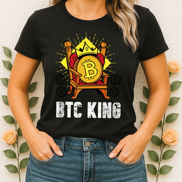 Bitcoin King Womens T-Shirt