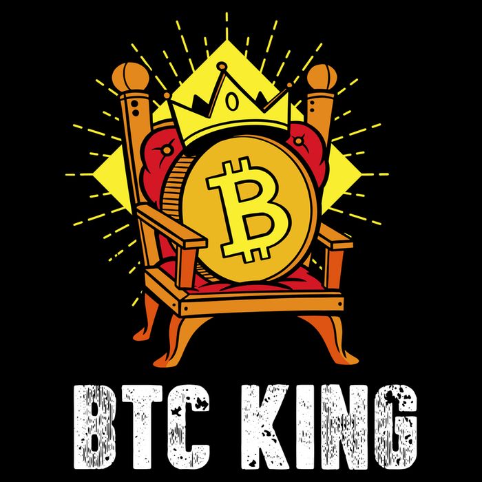 Bitcoin King Womens T-Shirt
