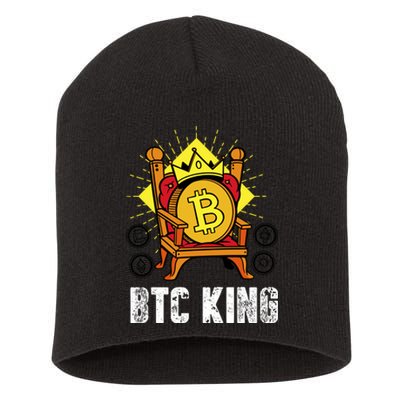 Bitcoin King Short Acrylic Beanie