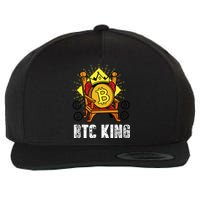 Bitcoin King Wool Snapback Cap