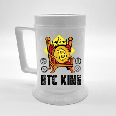 Bitcoin King Beer Stein