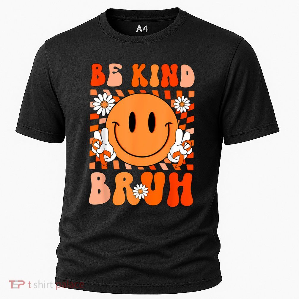 Be Kind Bruh Unity Day Anti Bullying Orange Boy Cooling Performance Crew T-Shirt