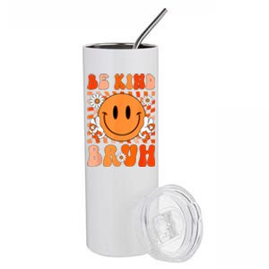 Be Kind Bruh Unity Day Anti Bullying Orange Boy Stainless Steel Tumbler