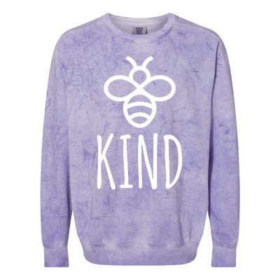 Bee Kind Be Kind Choose Kindness Teacher Mom Antigiftbullying Gift Colorblast Crewneck Sweatshirt