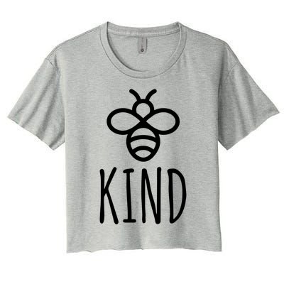 Bee Kind Be Kind Choose Kindness Teacher Mom Antigiftbullying Gift Women's Crop Top Tee