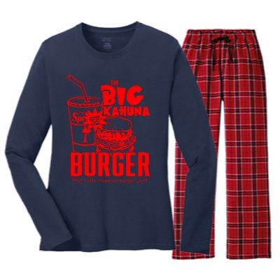 Big Kahuna Burger Women's Long Sleeve Flannel Pajama Set 