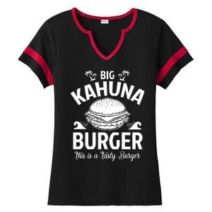 Big Kahuna Burger Inspired By Pulp Fiction Printed Ladies Halftime Notch Neck Tee