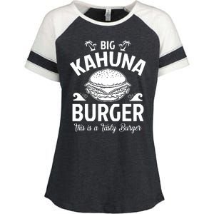 Big Kahuna Burger Inspired By Pulp Fiction Printed Enza Ladies Jersey Colorblock Tee