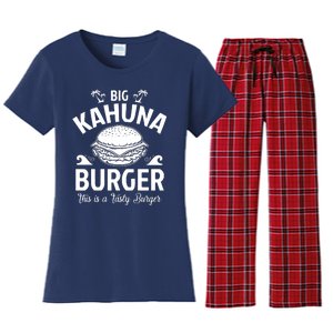 Big Kahuna Burger Inspired By Pulp Fiction Printed Women's Flannel Pajama Set