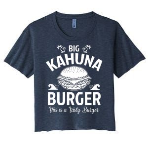 Big Kahuna Burger Inspired By Pulp Fiction Printed Women's Crop Top Tee