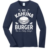 Big Kahuna Burger Inspired By Pulp Fiction Printed Ladies Long Sleeve Shirt