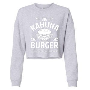 Big Kahuna Burger Inspired By Pulp Fiction Printed Cropped Pullover Crew