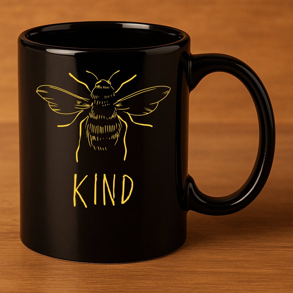 Bee Kind Beekeeping Gift 11oz C Handle Ceramic Mug