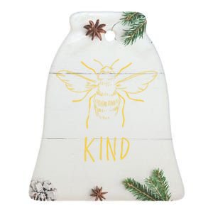 Bee Kind Beekeeping Gift Ceramic Bell Ornament