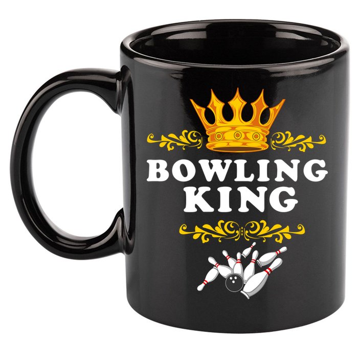 Bowling King 11oz C Handle Ceramic Mug